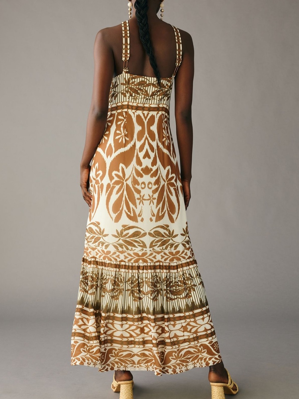 Anthropologie Vineet Bahl Printer Halter Maxi Dress - Picture 2 of 7